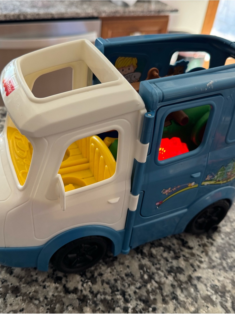 Fisher price Little People camper RV motorhome Interactive Toy Truck 2015